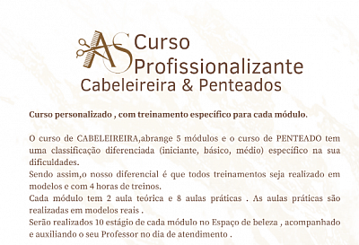 Curso de cabeleireira